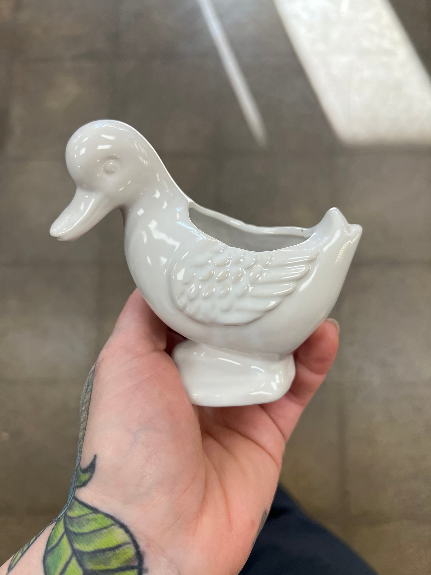 Cache pot Duck Blanc