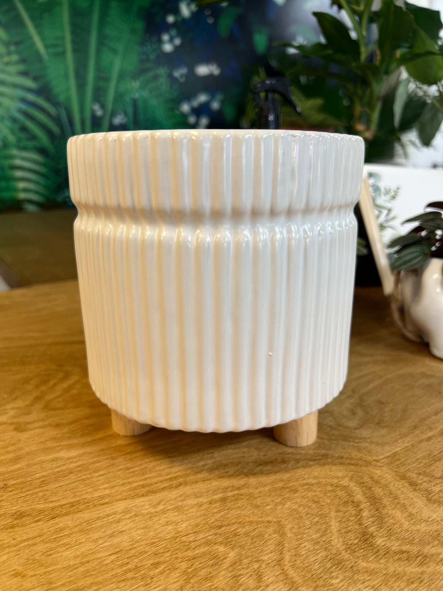 Rubi White Planter