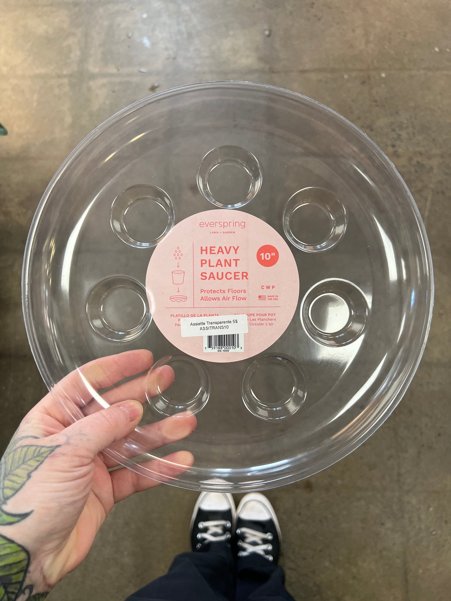 Assiette Transpatente