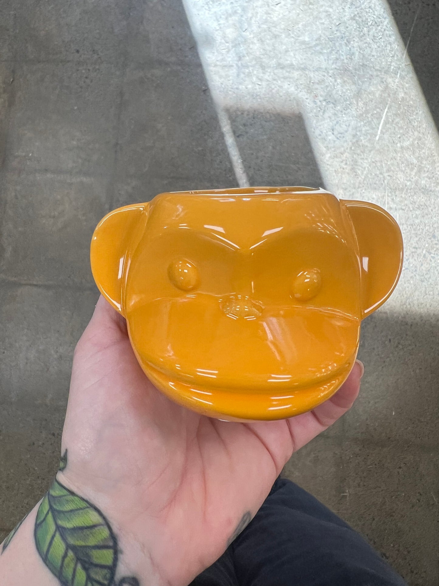 Funky Monkey Orange Plant Pot