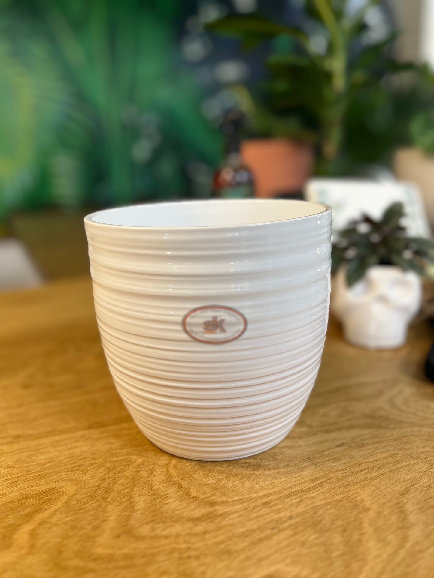 Bergamo White Planter