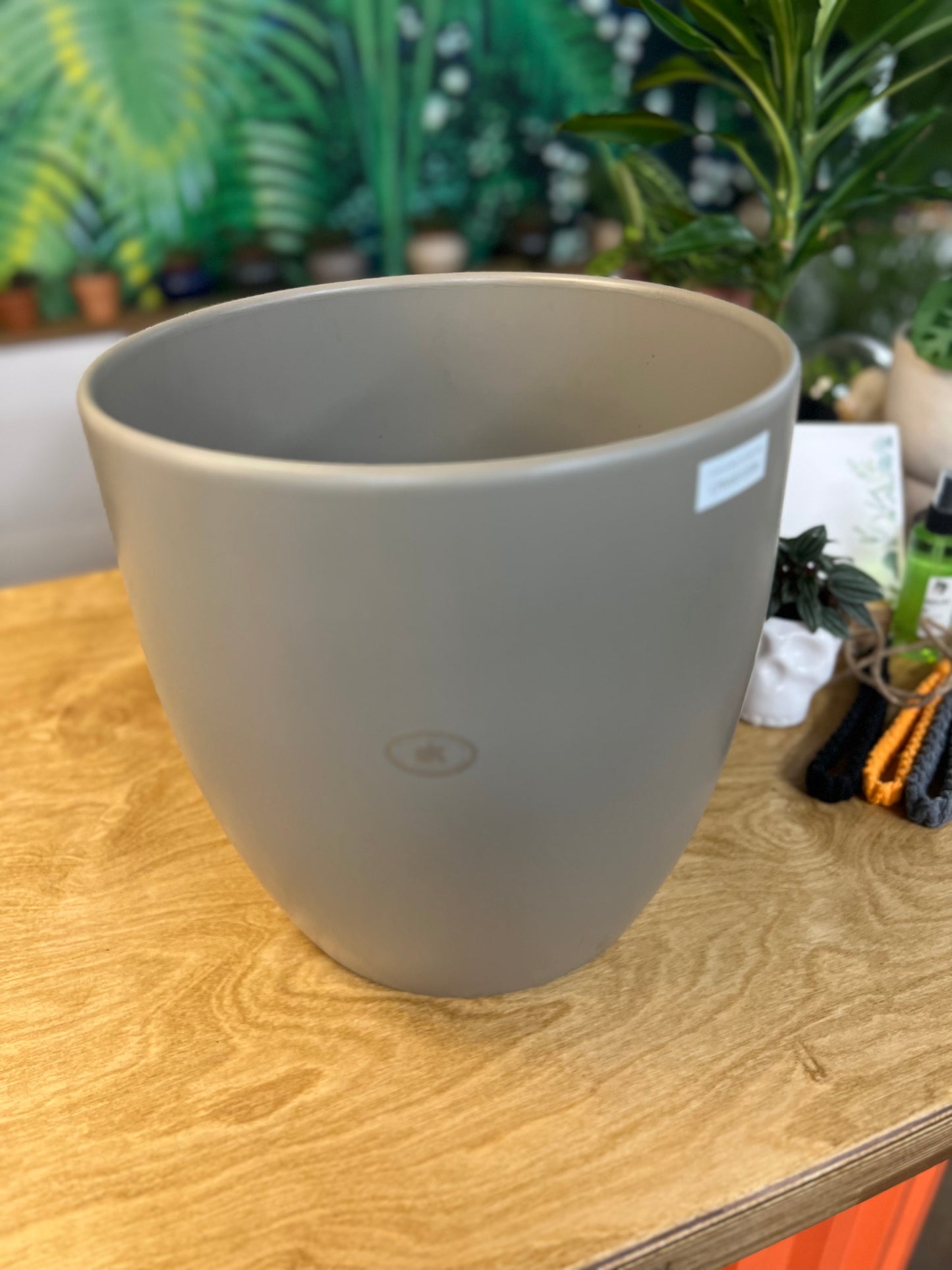Basel Matte Grey Planter