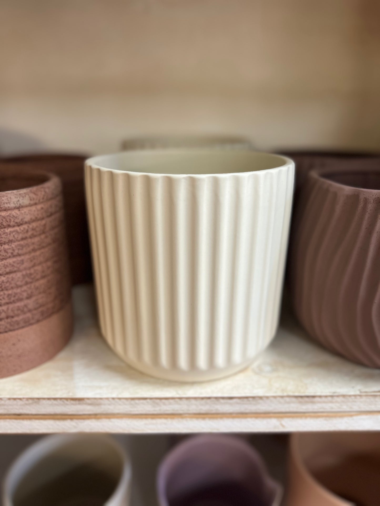 Cache pot Beam Blanc