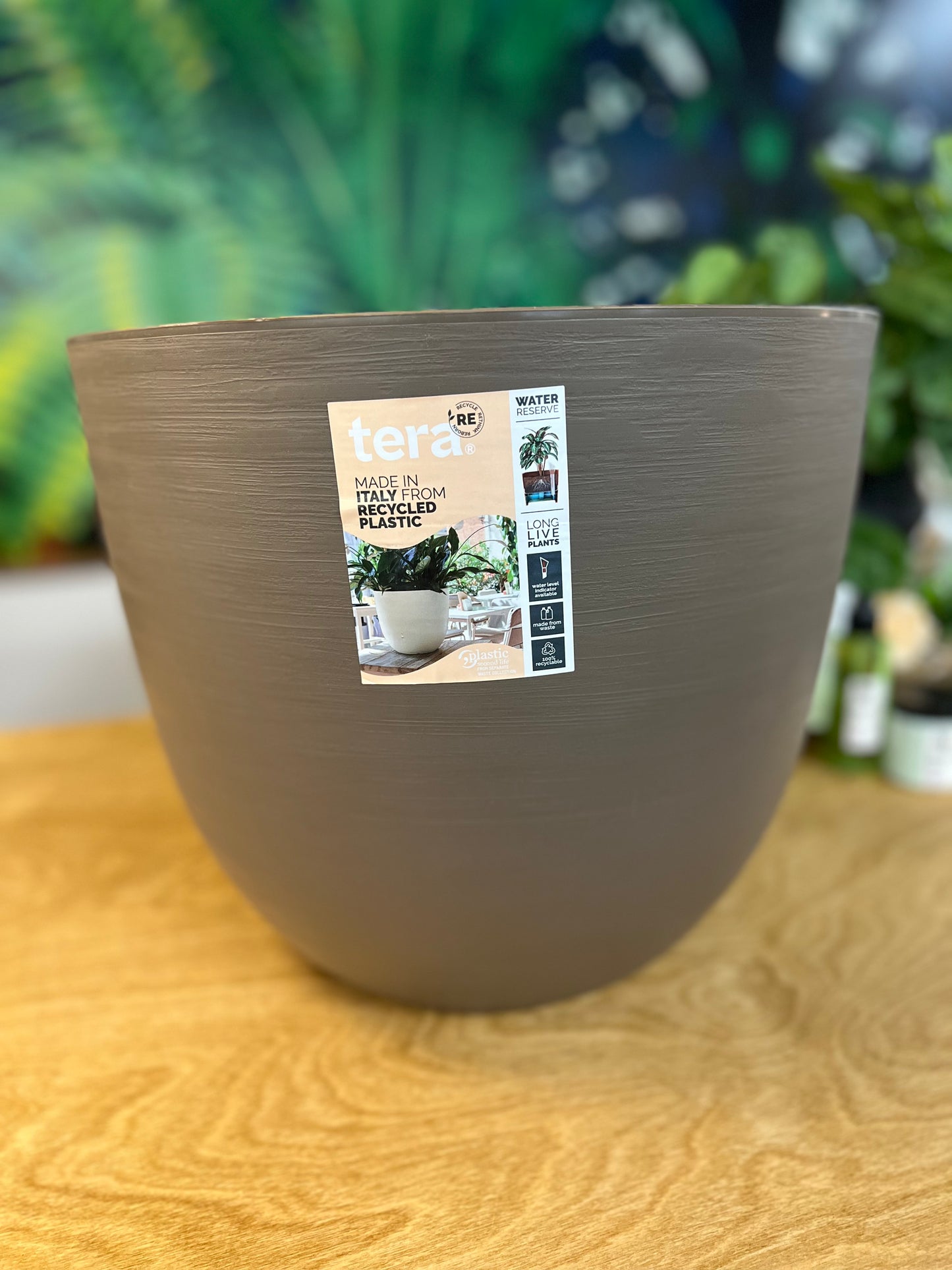Over Brown Planter