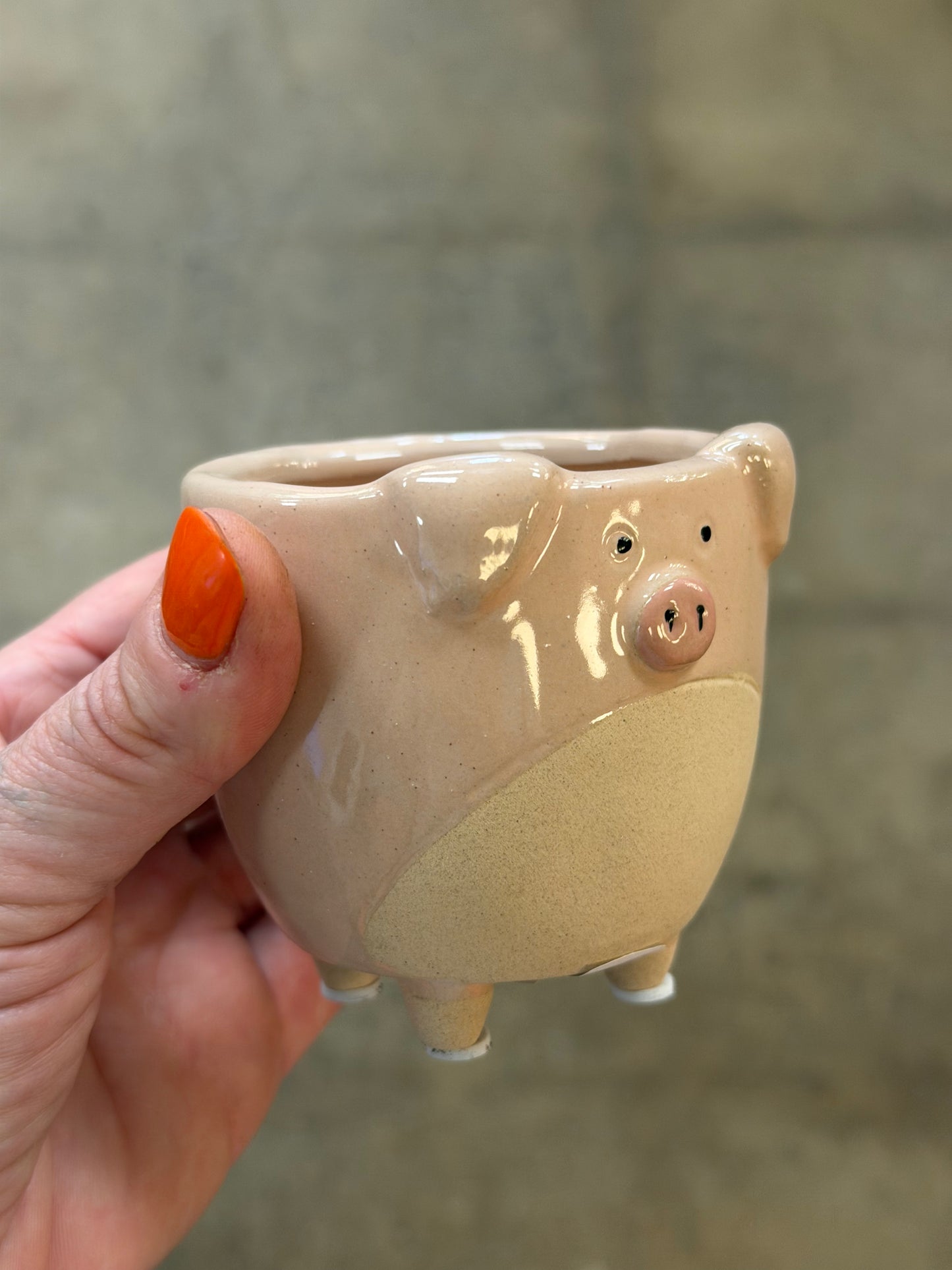 Cache pot Cochon sur pattes