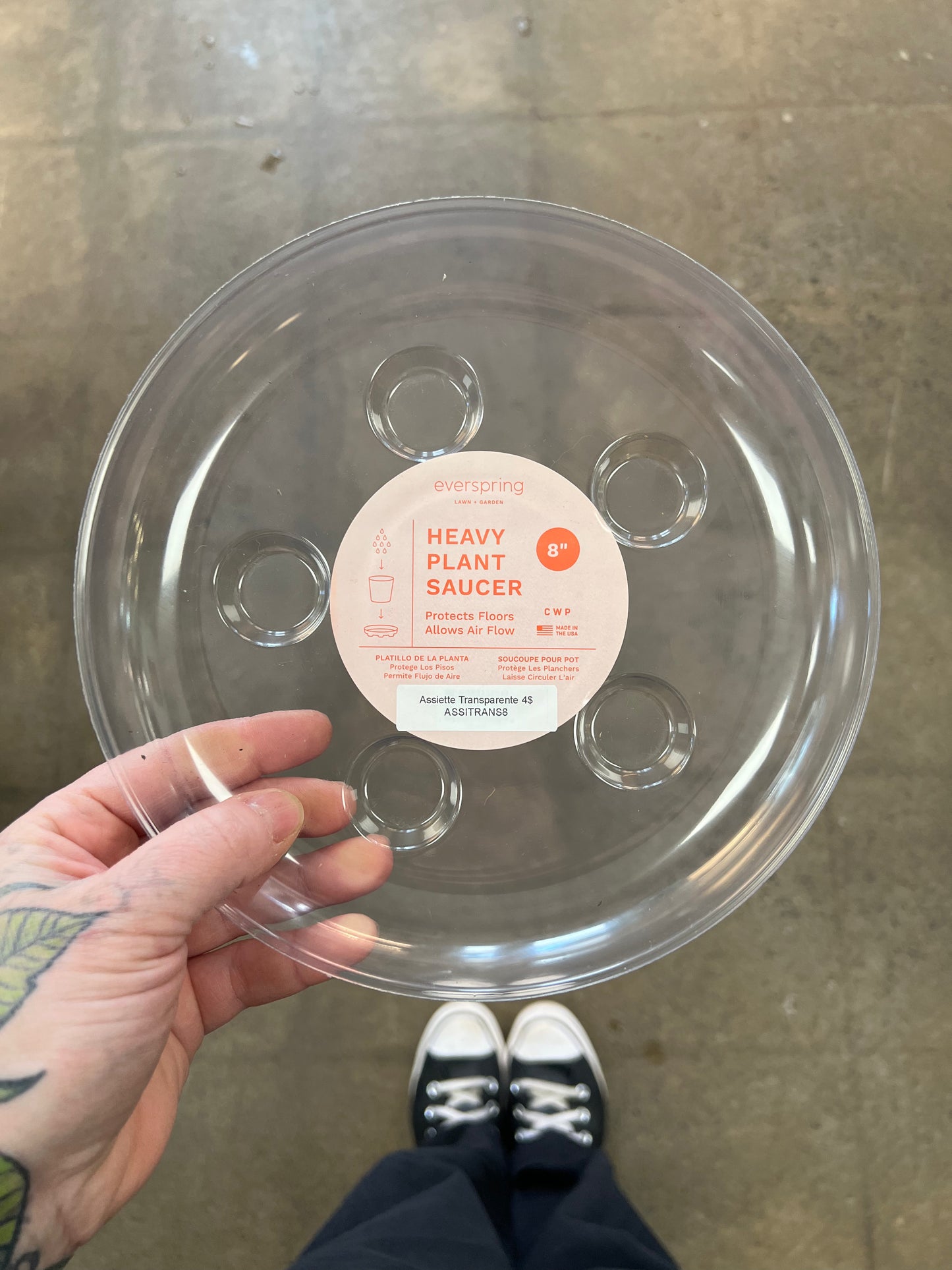 Assiette Transparente