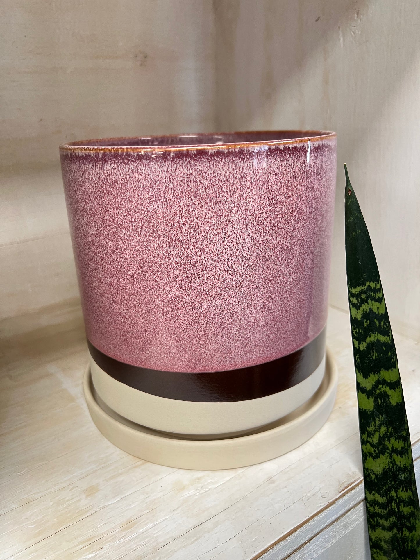 Pot & Soucoupe Minute Mauve