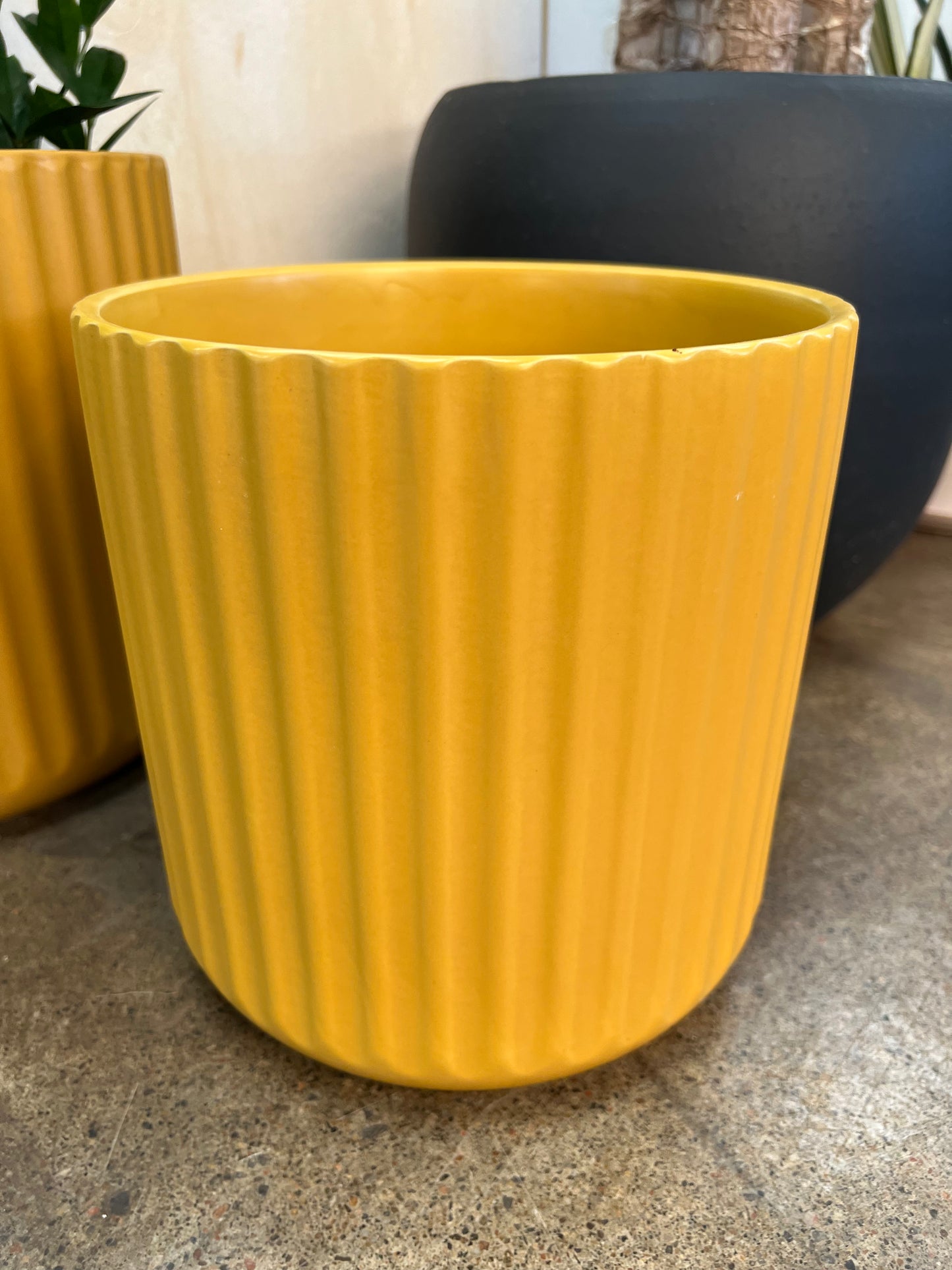 Cache pot Beam Ochre