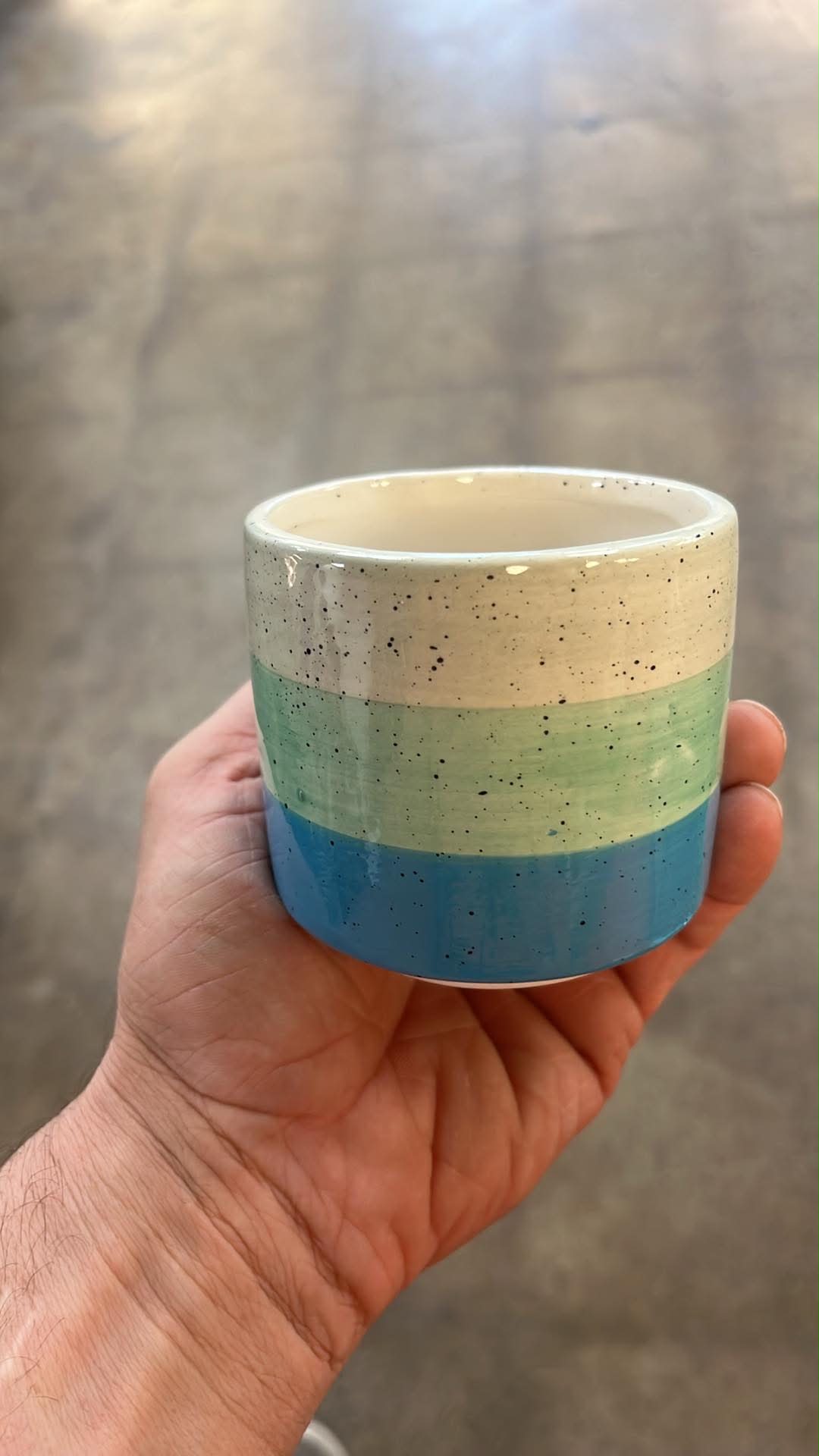 Cache pot Ema Bleu