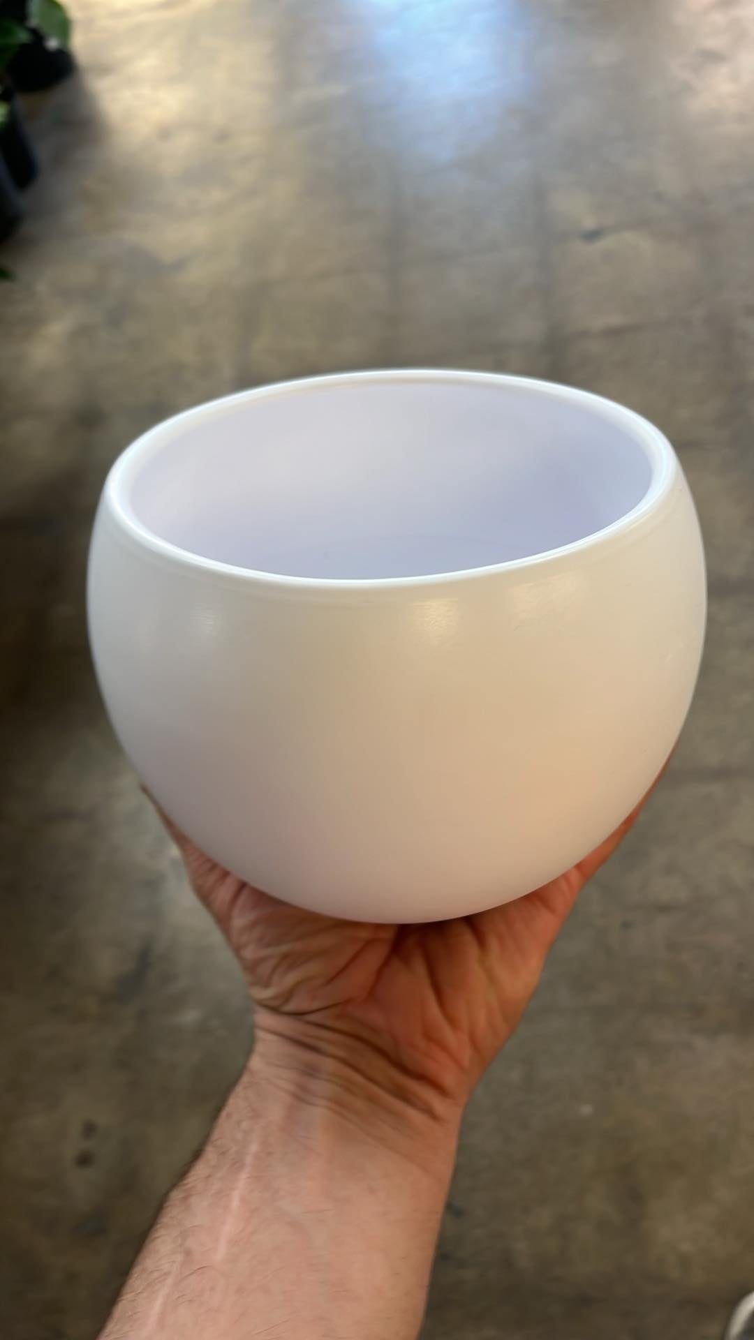 Cache pot Luna Blanc