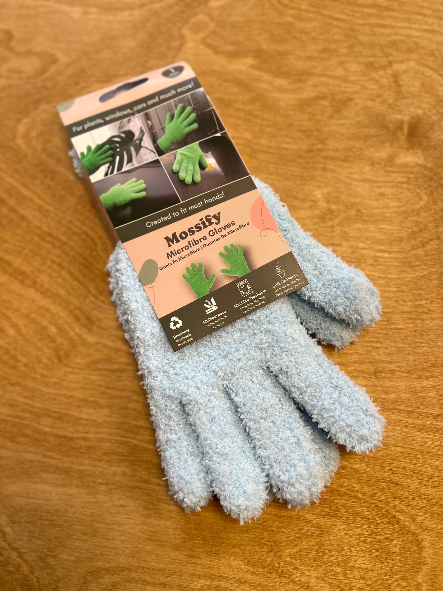 Gants en Microfibre Bleu