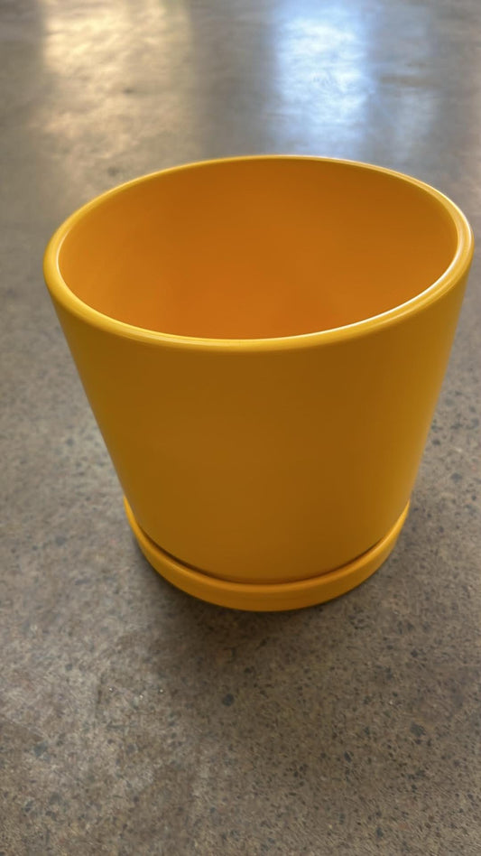 Cache pot Milan Moutarde