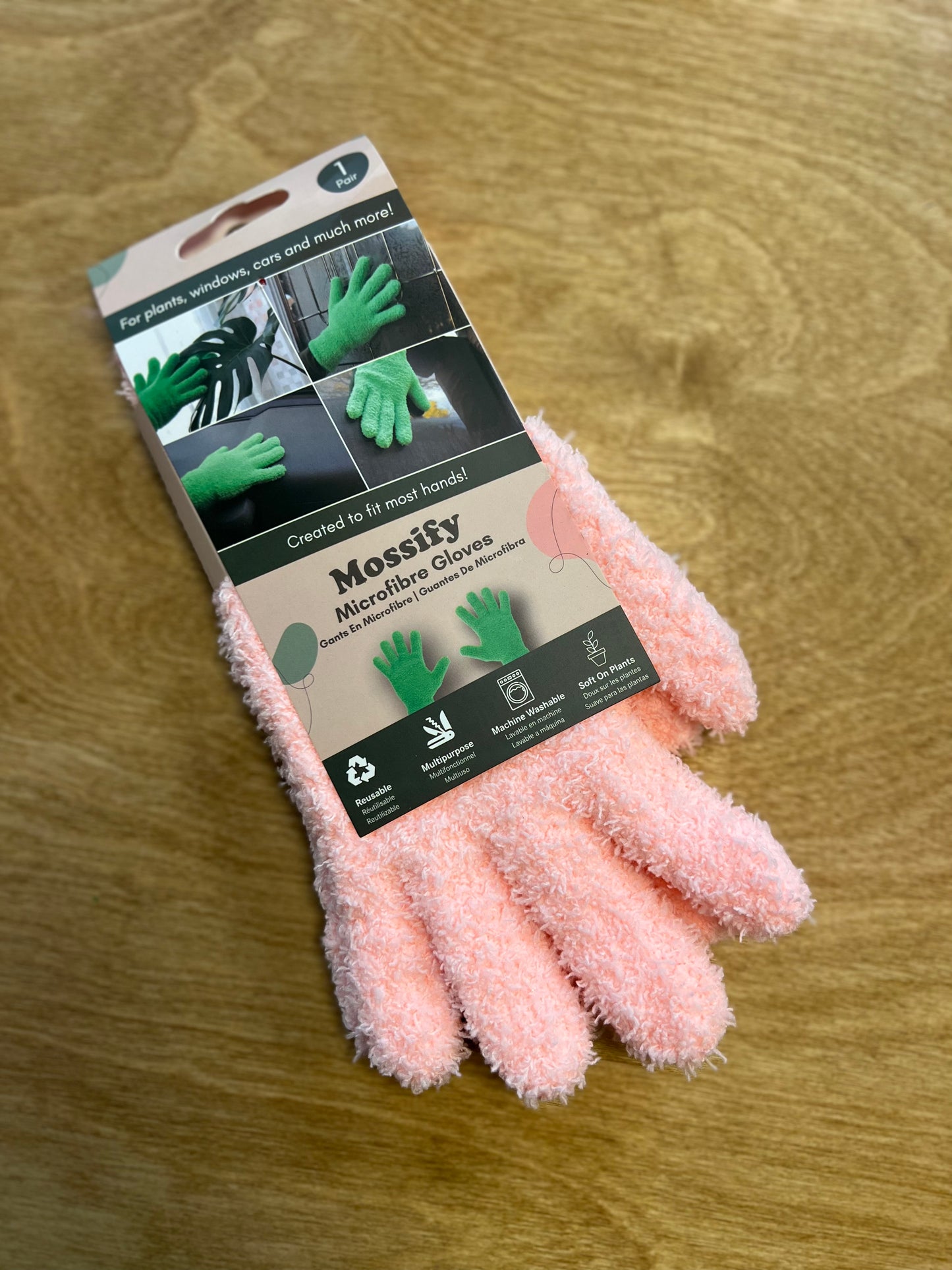 Gants en Microfibre Rose