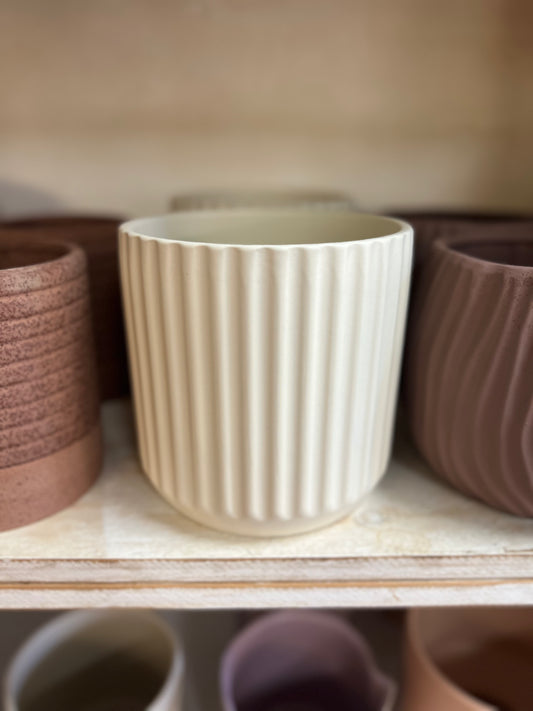 Cache pot Beam Blanc