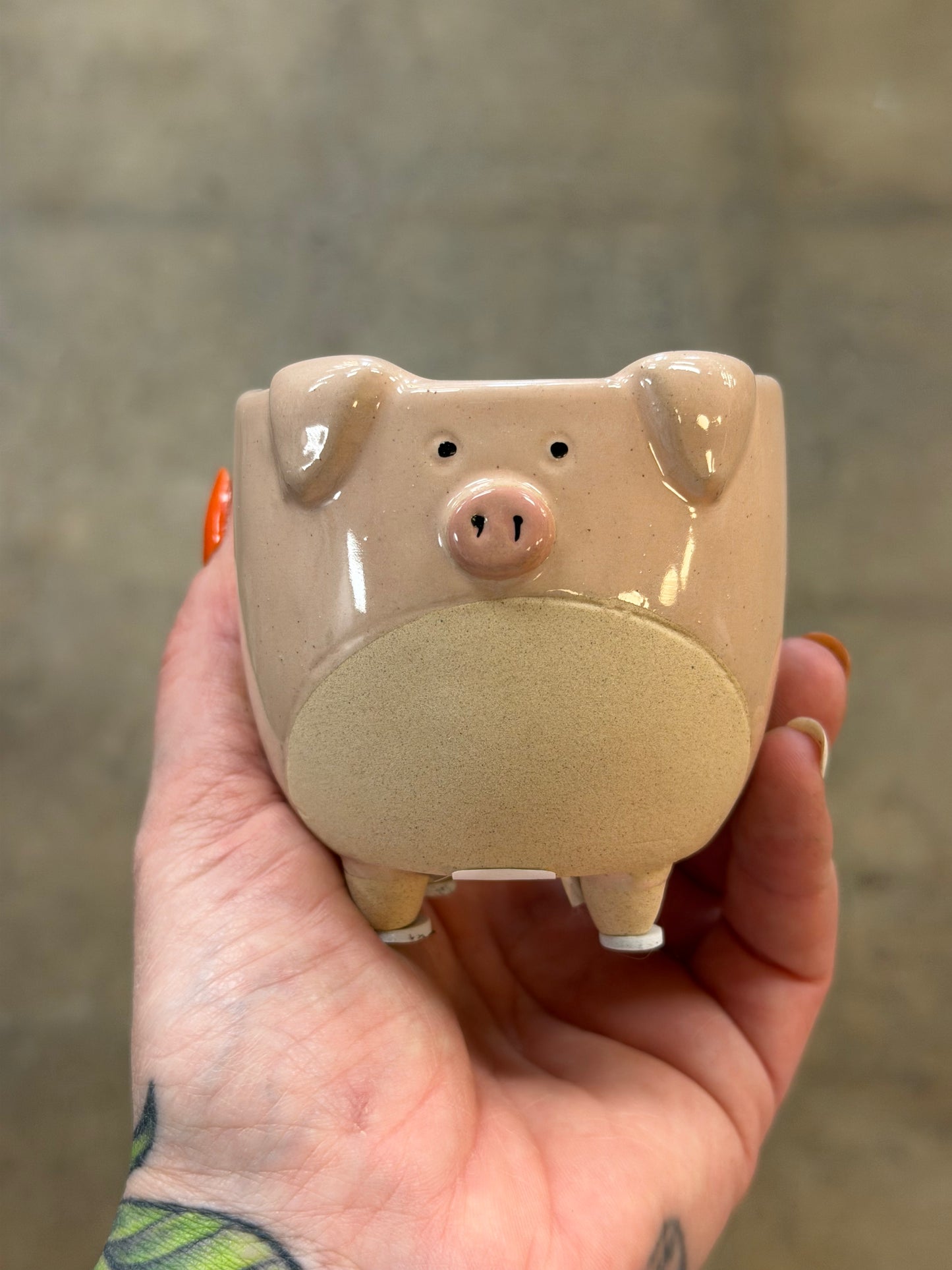 Cache pot Cochon sur pattes