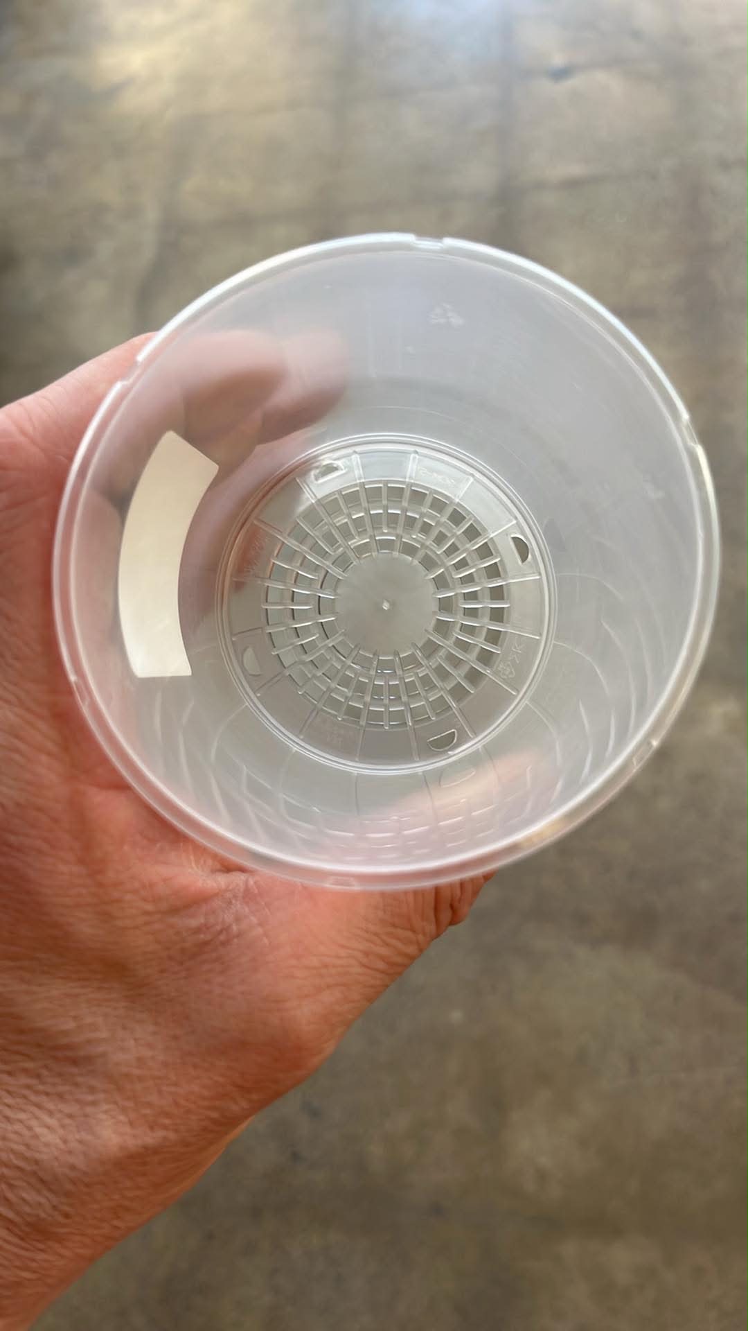 Pot de culture transparent
