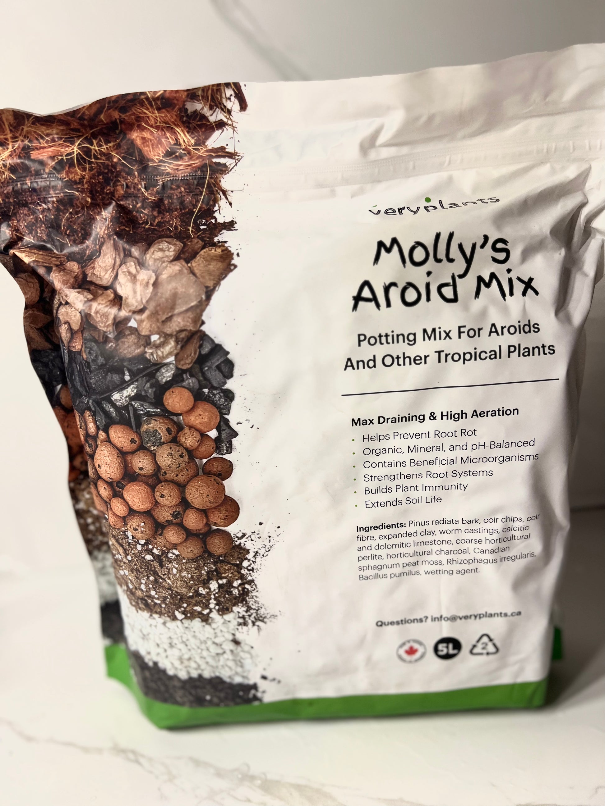 Molly's Aroid Mix - Meilleur terreau d'empotage d'intérieur hors-sol par  VERYPLANTS